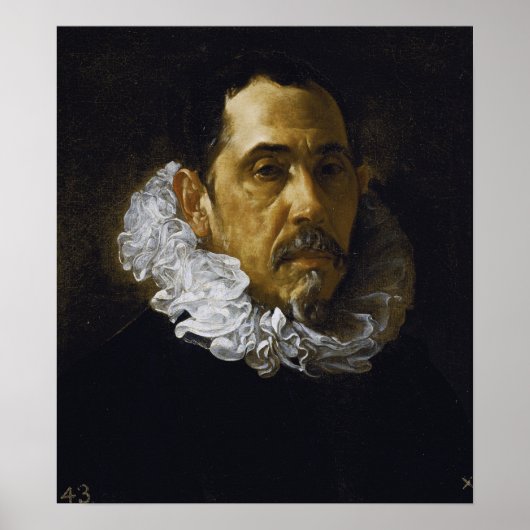 Velázquez - Francisco Pacheco 1619 Poster (Voorkant)