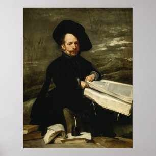 Velázquez - Jester de Acedo "Neef" 1635 Poster