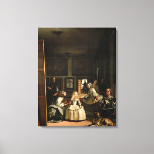 VELAZQUEZ - Las Meninas 1656 Canvas Afdruk