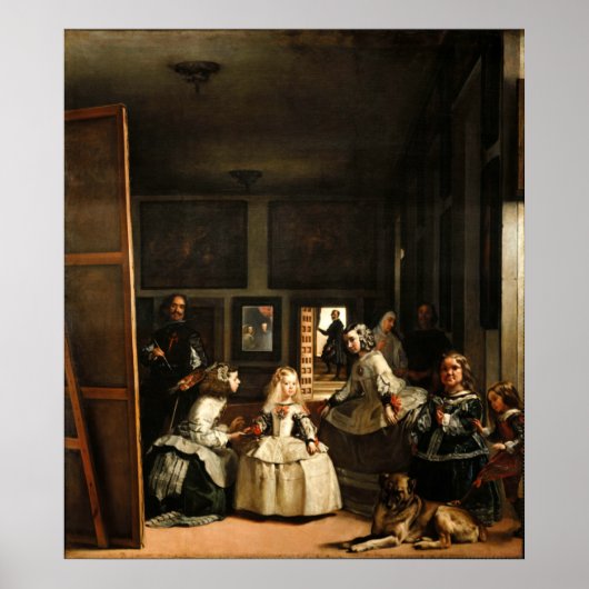 Velazquez Las Meninas Poster (Voorkant)