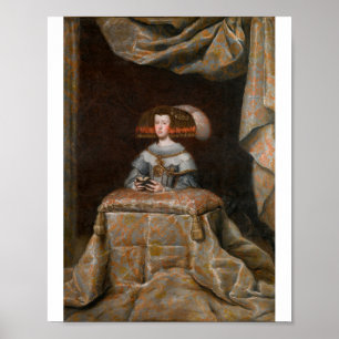 Velazquez - Mariana de Austria in Prayer Poster