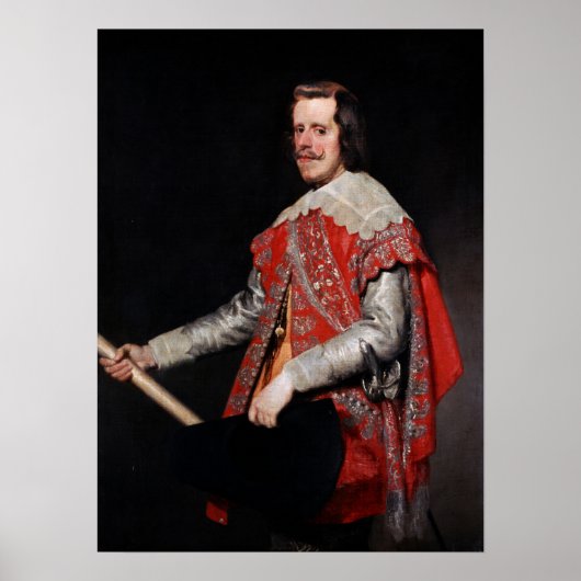 Velázquez - Philip IV koning van Spanje Poster (Voorkant)