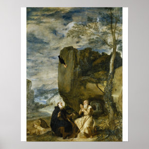 Velázquez - Saint Anthony First Hermit Paul van de Poster