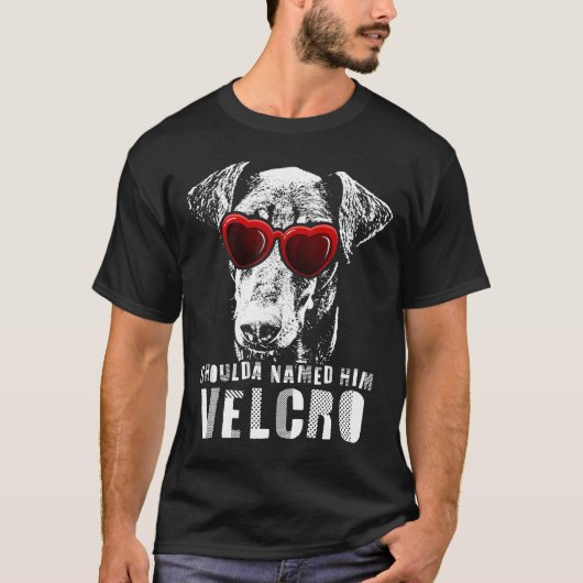 Velcro Doberman Dog T-shirt (Voorkant)