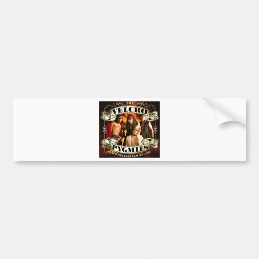 Velcro Pygmies Bumpersticker (Voorkant)
