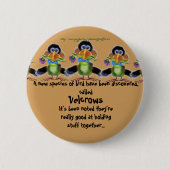 "VelCrows" Ronde Button 5,7 Cm (Voorkant)