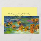 Veld Bloem Blues Platte Dankkaart Bedankkaart (Voorkant / Achterkant)