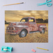  veld Boerderij rode vrachtwagen Tissuepapier (Craft)