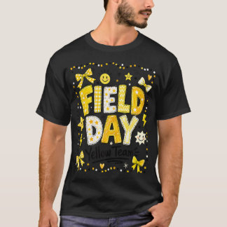 Veld Dag Gele Team Grappig Voor Leraar Veld Dag T-shirt