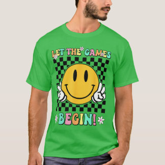 Veld Dag Laat De Spelen Beginnen Retro Veldtocht P T-shirt