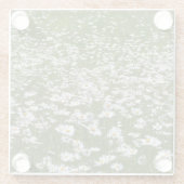 Veld Daisies Alaskan Wildflower Glazen Onderzetter (Achterkant)