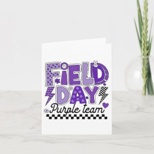 Veld Day Paars Team Kleur Schoolreis Team Spel C Kaart