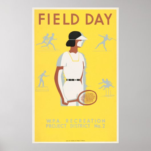VELD DAY WPA Recreation Project America  Poster (Voorkant)