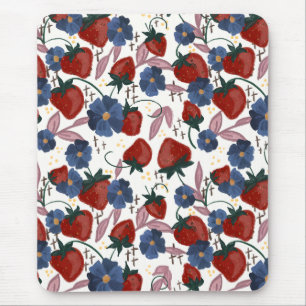 Veld met Aardbeien Muismat