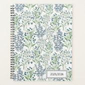 Veld met blauwe bloemen planner (Voorkant)