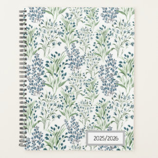 Veld met blauwe bloemen planner