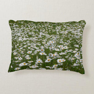 Veld met Madeliefjes Alaskaanse Wilde Bloemen Accent Kussen