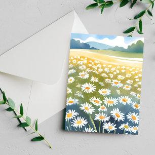 Veld met Madeliefjes Bloemwei bloemkaart