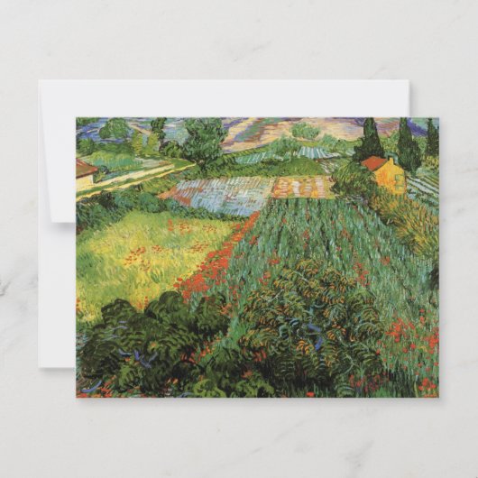 Veld met papavers van Vincent van Gogh (Voorkant)