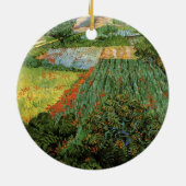 Veld met papavers van Vincent van Gogh Keramisch Ornament (Achterkant)