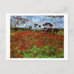 Veld met Poppies Van Gogh Fine Art Briefkaart