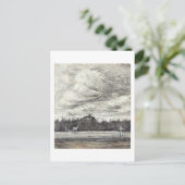 Veld met Thunderstorm, Vincent van Gogh Briefkaart (Staand voorkant)