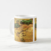Veld met twee konijnen van Vincent van Gogh Koffiemok (Voorkant links)