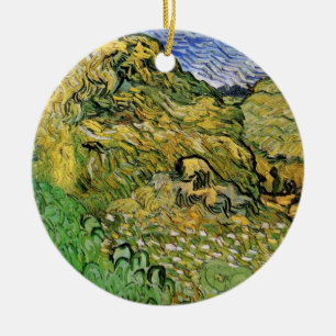 Veld met Wheat Stacks van Vincent van Gogh Keramisch Ornament