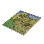 Veld met Wheat Stacks van Vincent van Gogh Tegeltje (Zijkant)