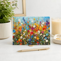 Veld met wilde bloemen