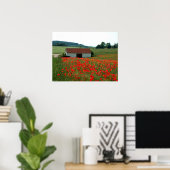 Veld papaver poster (Thuiskantoor)