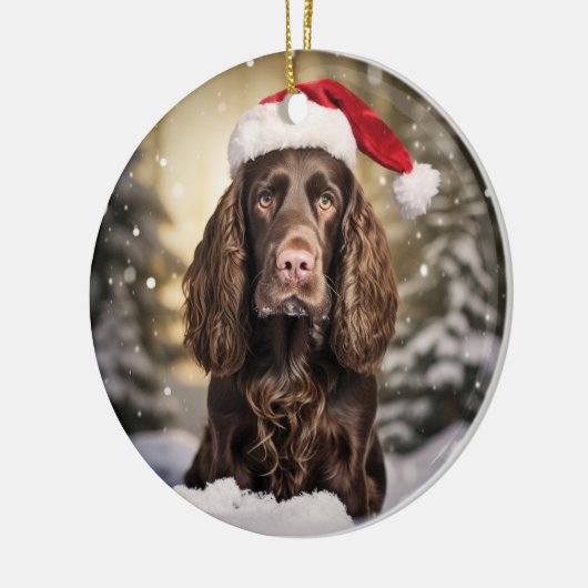 Veld Spaniel Kerst Ornament (Links)
