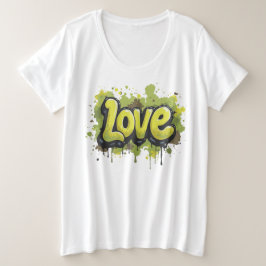 Veld van eindeloze liefde grote maat t-shirt