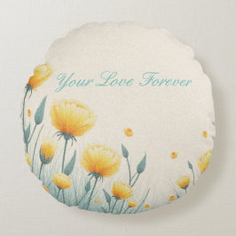 Veld van eindeloze liefde rond kussen