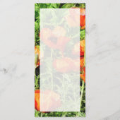 Veld van het menu Rode papavers... (Achterkant)