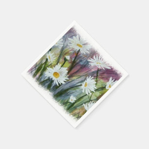 VELD VAN WITTE DAISY-STROMEN PAPIERNAPKINS SERVET