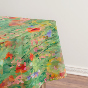 Veld van Zomerheerlijkheid Weide Bloemenbehang Tafelkleed