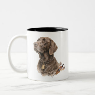 Veld & Veer - Duitse Staande Pointer met Tweekleurige Koffiemok