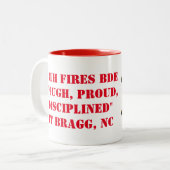 Veldartillerie - Koning gevechtspartij - Drinkware Tweekleurige Koffiemok (Voorkant links)