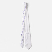 Veldblauwe ockey-blauwe stick stropdas (Achterkant)