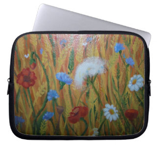 Veldbloemen Neopreen laptophoes 10 inch Laptop Sleeve