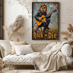 Veldconcert: het volkslied van de leeuw poster