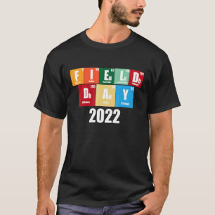 Velddag 2022 Periodic Table Chemist Teacher Mannen T-shirt