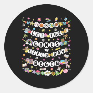 Velddag 2025 Laat de Spelen beginnen Vriendschap B Ronde Sticker