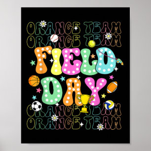Velddag Oranje Team Kleur Veld Trip Team Game C Poster