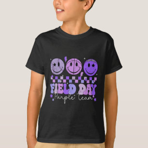 Velddag Paarse Team Kleur Veld Trip Team Game C T-shirt