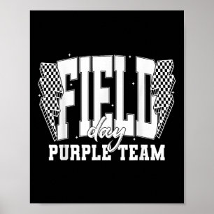 Velddag Paarse Team Kleur War Camp Team Game Com Poster