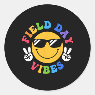 Velddag S voor leraar Happy Field Day 2023 Ronde Sticker