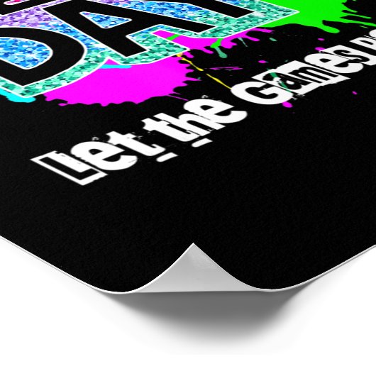 Velddagschool Regenboogkleursplaat Poster (Hoek)