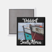 Velddrif South Africa Ship Boats Fishing Magnet (Recto/Verso)